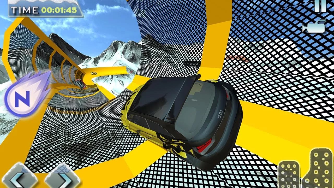 Free Car Extreme Snow Racing stunts -Best Android Gameplay HD