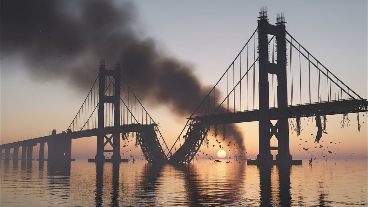 The Attack That Rocked Russia: Crimean Bridge in Flames