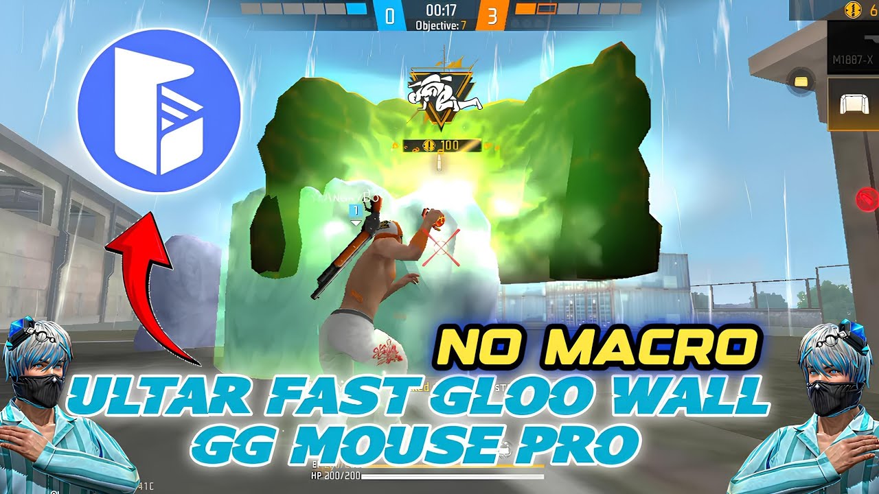 GG Mouse Pro Ultra Fast Gloo Wall💀How to play free fire with