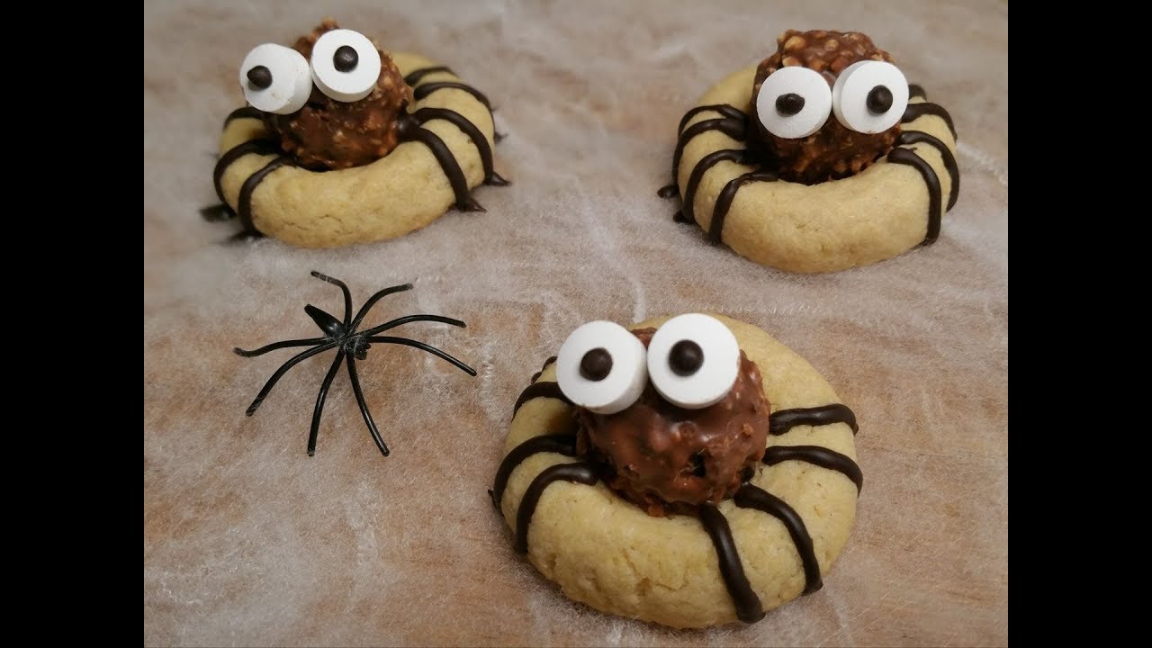 Biscotti ragno,idea golosa per Halloween
