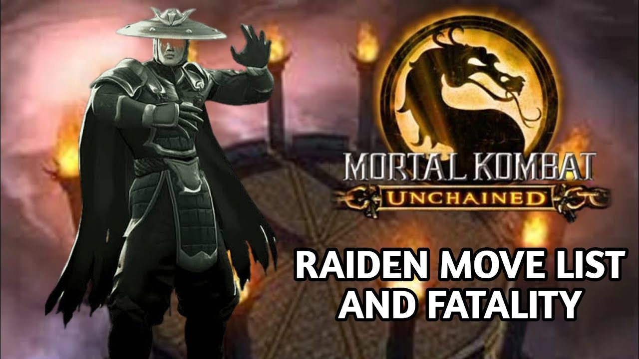 Mortal Kombat Unchained Raiden Move List And Fatality || PPSSPP Emulator Android ||