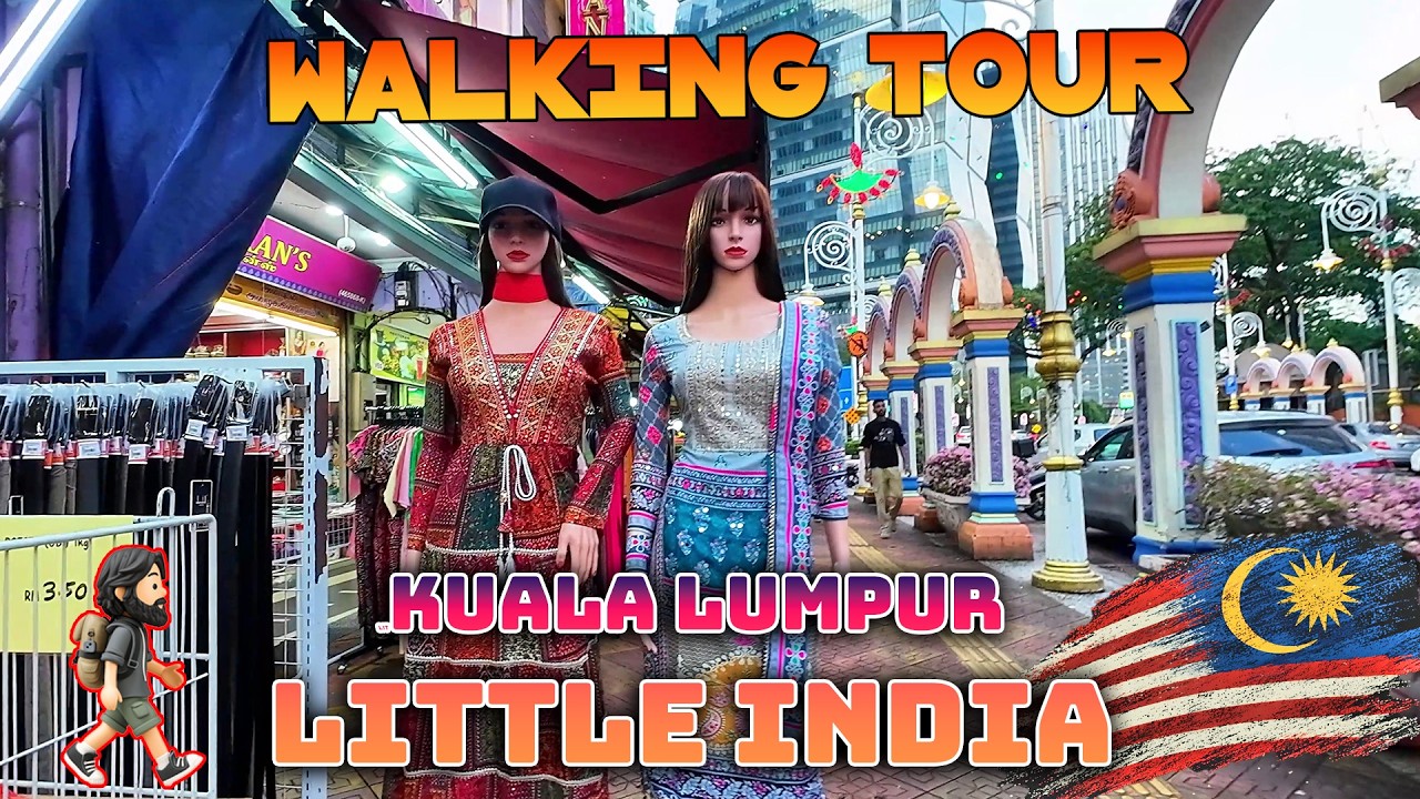 Walking in vibrant Little India KL 🇲🇾  Brickfields Kuala Lumpur 4K Tour