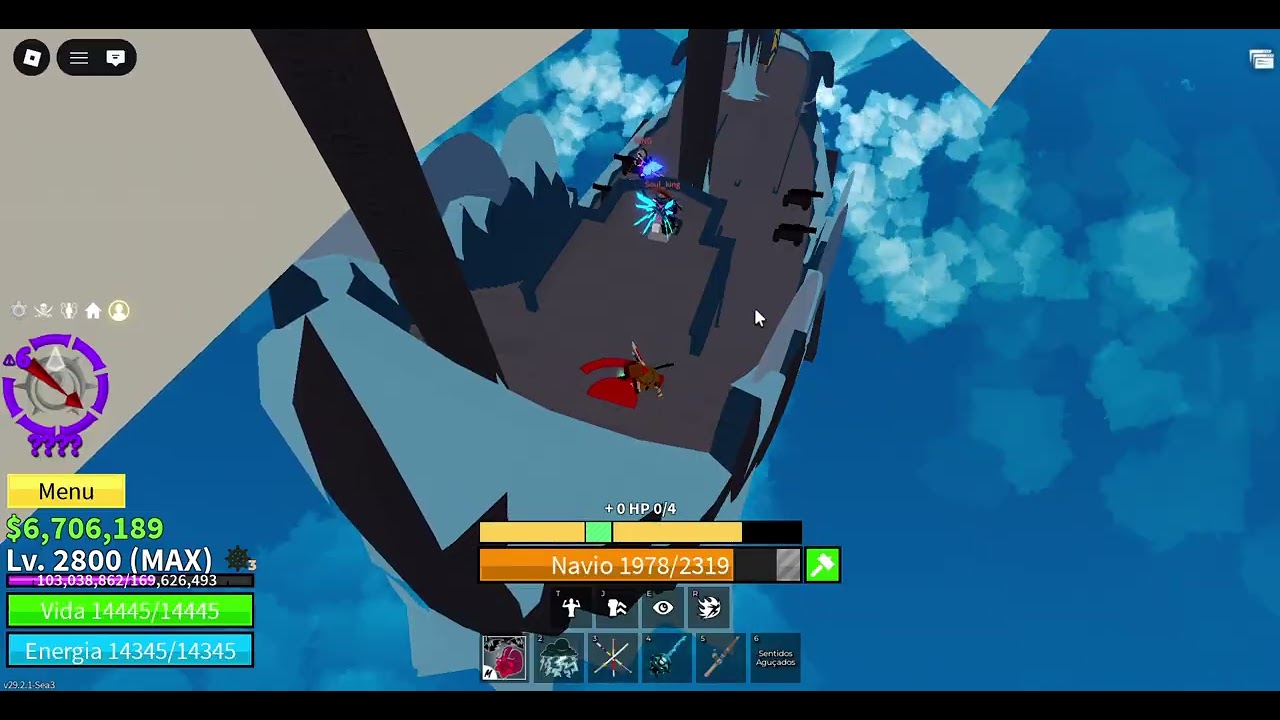 Caçando sea beast fazendo trial e falhando algumas vezes talvez tenho conseguido