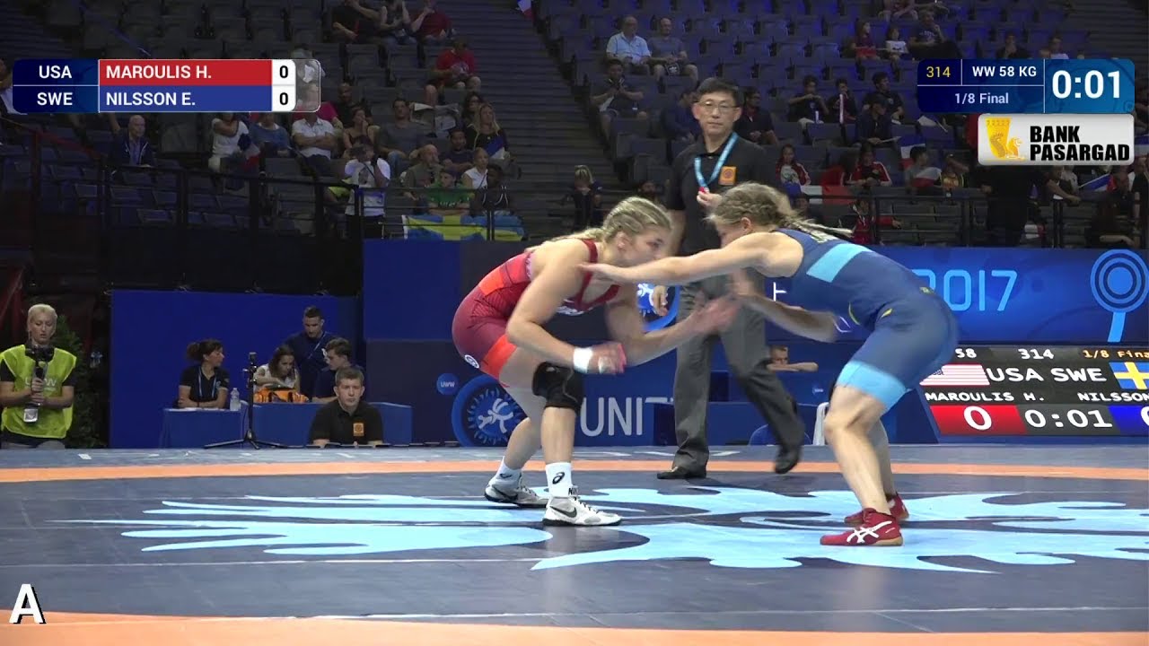 1/8 WW - 58 kg: Helen Maroulis (USA) df. E. NILSSON (SWE) by VSU, 10-0