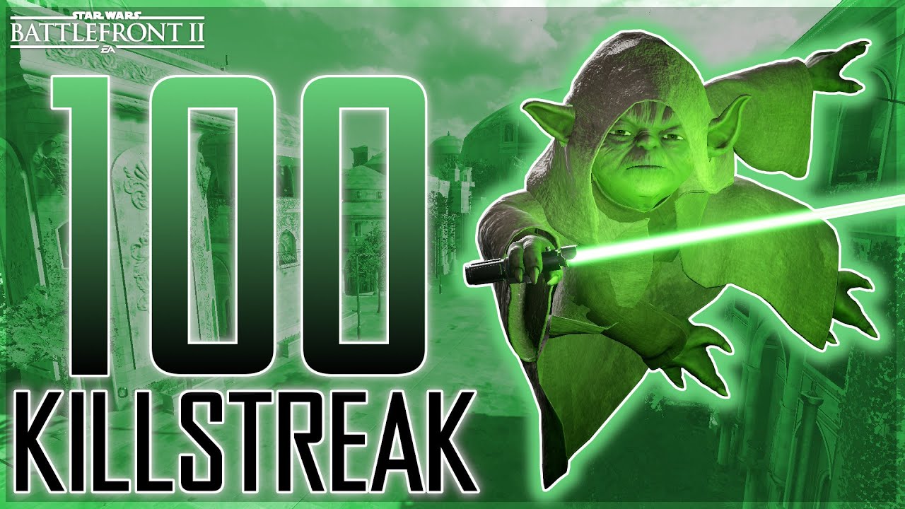 Yoda 100 Killstreak on Naboo | Star Wars Battlefront 2