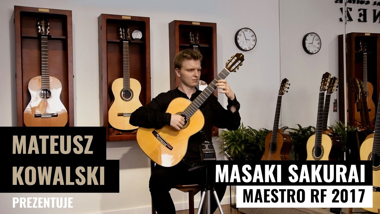 Mateusz Kowalski - F. Tarrega - El Sue&ntilde;o (Mazurka) performed on Masaki Sakurai Maestro RF 2017