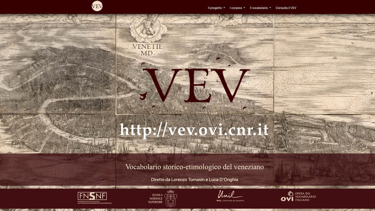 Vocabolario storico-etimologico del veneziano - (VEV)