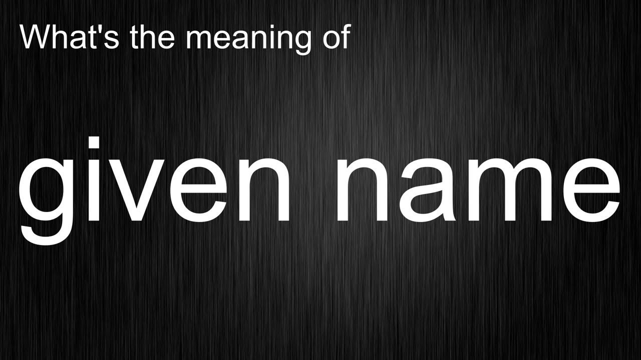What's the meaning of 