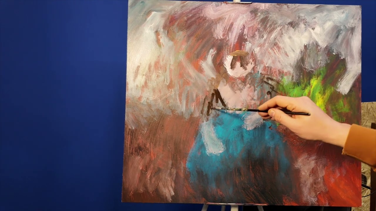 Paint Until It Works - One hour, One Take, One Camera, Cat Portrait Painting
