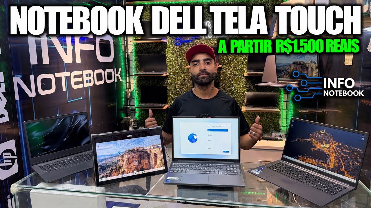 NOTEBOOK DELL TELA TOUCH A PARTIR R$1.500 REAIS! ENVIAMOS PARA TODO BRASIL ! INFO NOTEBOOK