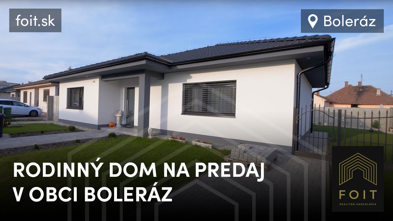 Rodinný dom na predaj v obci Boleráz | Realitná kancelária FOIT, Trnava