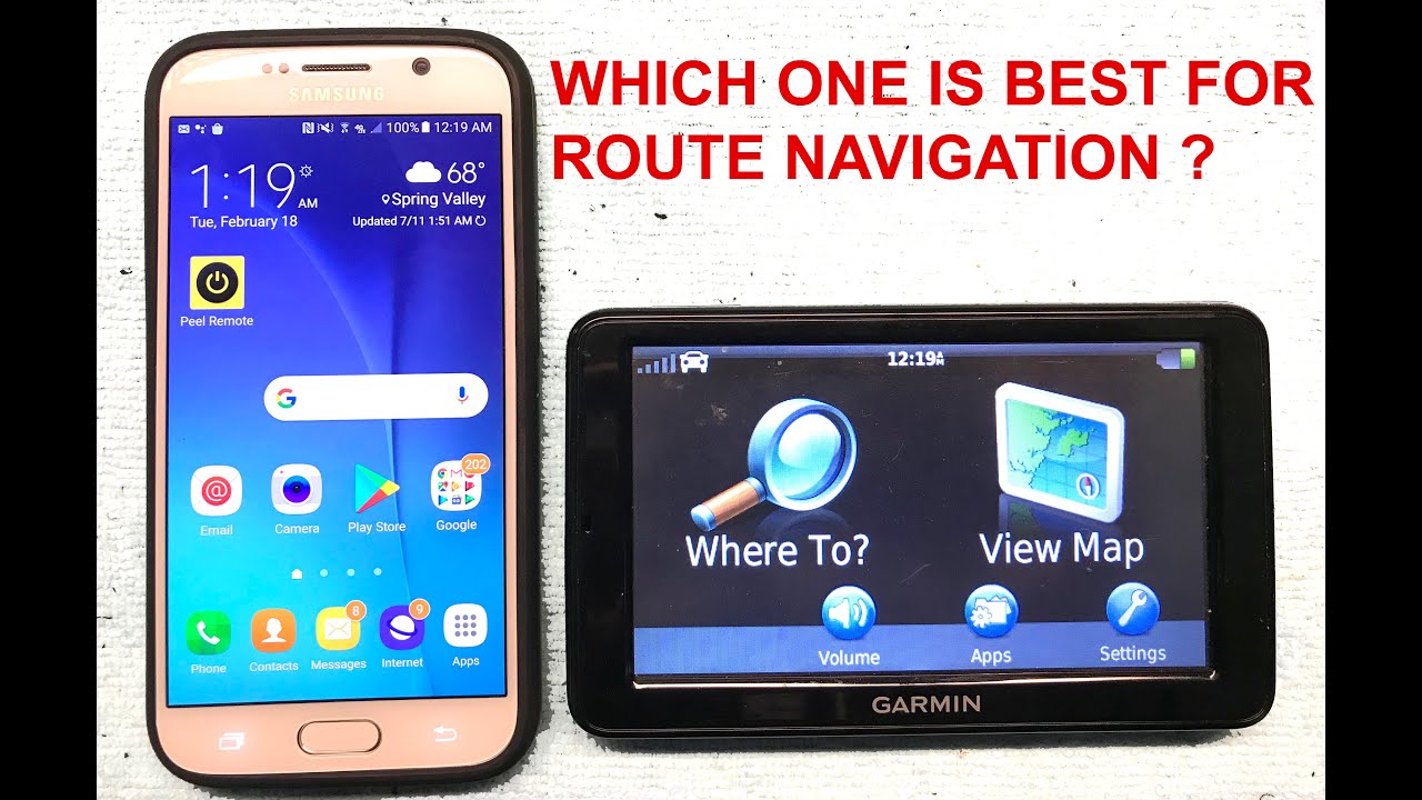 Comparing Driving Route Guidance with a Smartphone Navigation App and an Actual Car GPS Navigator