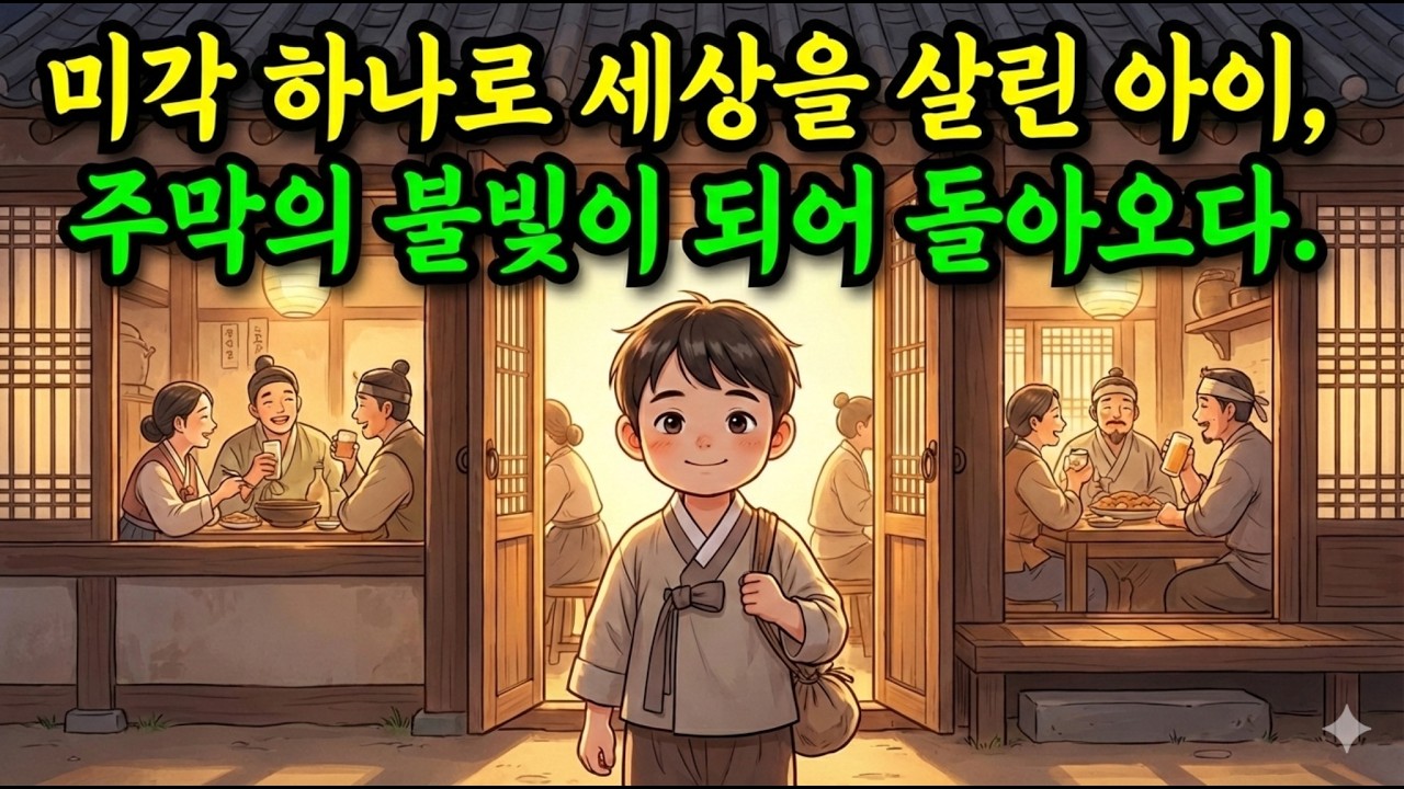 미각 하나로 세상을 살린 아이, 주막의 불빛이 되어 돌아오다. | 야담 옛날이야기 오디오북 수면동화 전설 민담