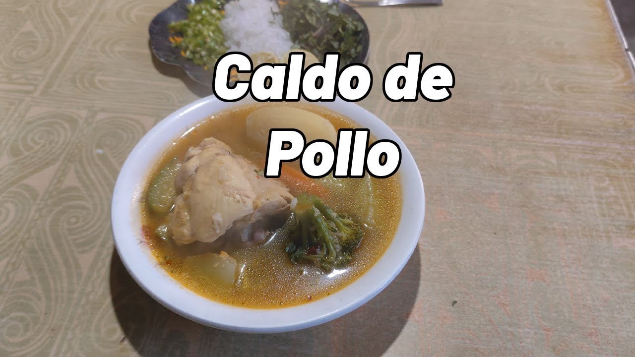 Caldo de Pollo | Receta Fácil y Deliciosa