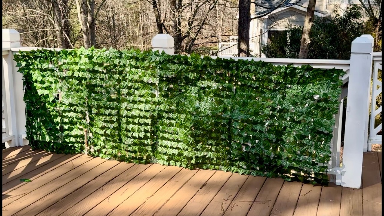 KASZOO Privacy Screen | Perfect for Patio Balcony Garden Yard Outdoor? Artificial Ivy Privacy Fence
