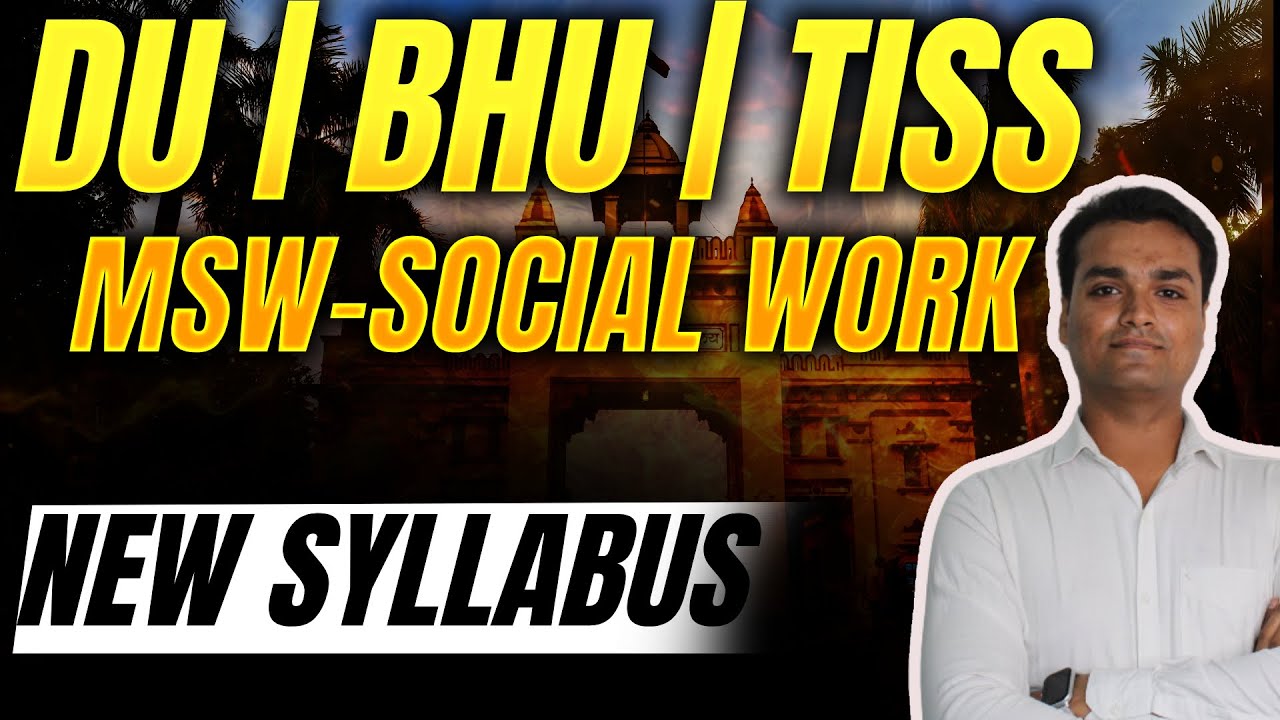 📘 CUET PG 2026 MSW Syllabus Explained | Full Social Work Syllabus Breakdown