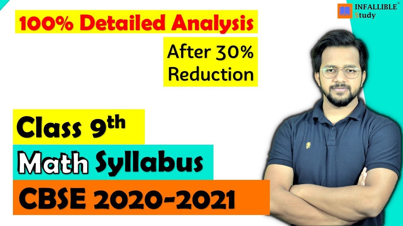 Math Class 9 Reduced Syllabus 2021 || CBSE Board Exam 2021 || Math Deleted Chapter Wise Topic