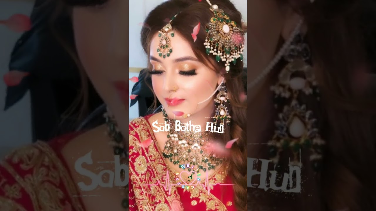most glamorous Pakistani barat and walema make-up look 👌 