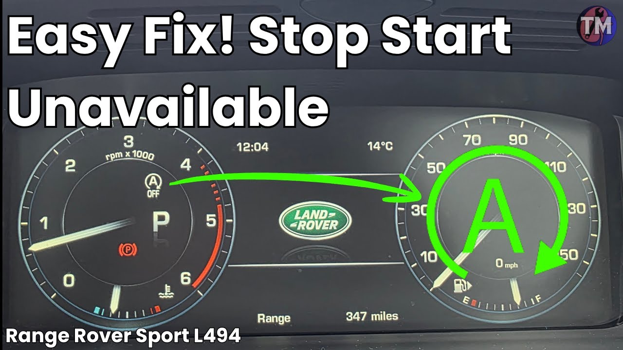 Замена аккумулятора Stop Start AUX Range Rover Sport (L494)