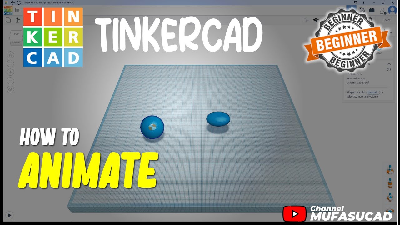 TinkerCAD: как анимировать