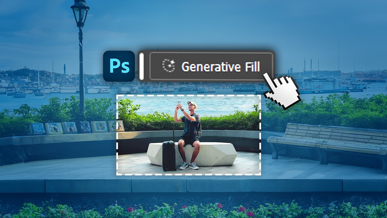 Создавайте вирусные правки с помощью функции генеративной заливки Photoshop и After Effects
