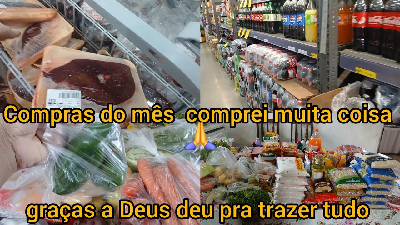 Compras do mês tinha muita coisa n promoção comprei muita coisa gratidão #comprasdomês