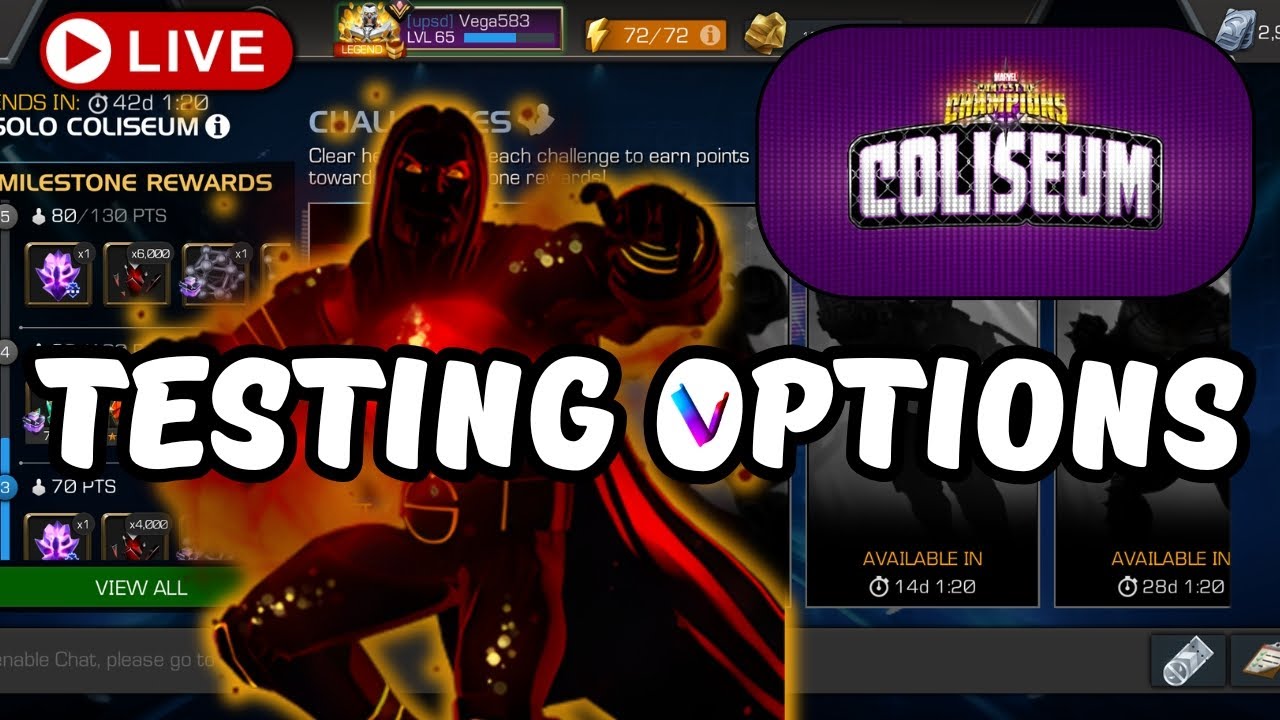 Coliseum Void: Testing Best Champion Counters Live - MCoC