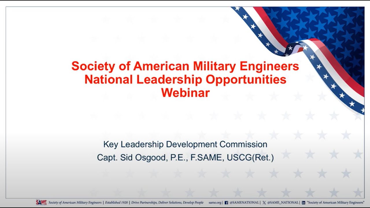 SAME Leadership Opportunities Webinar