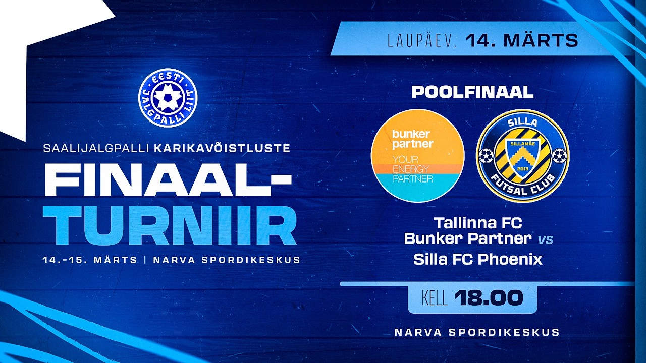 S. Tallinna FC Bunker Partner - S. Silla FC Phoenix, Saalijalgpalli karikavõistlused Poolfinaal