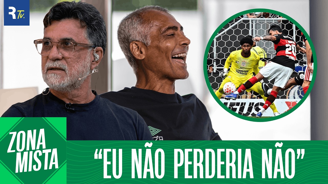 ENSINA ROMÁRIO: BAIXINHO ANALISA GOL PERDIDO POR PAQUETÁ | ZONA MISTA