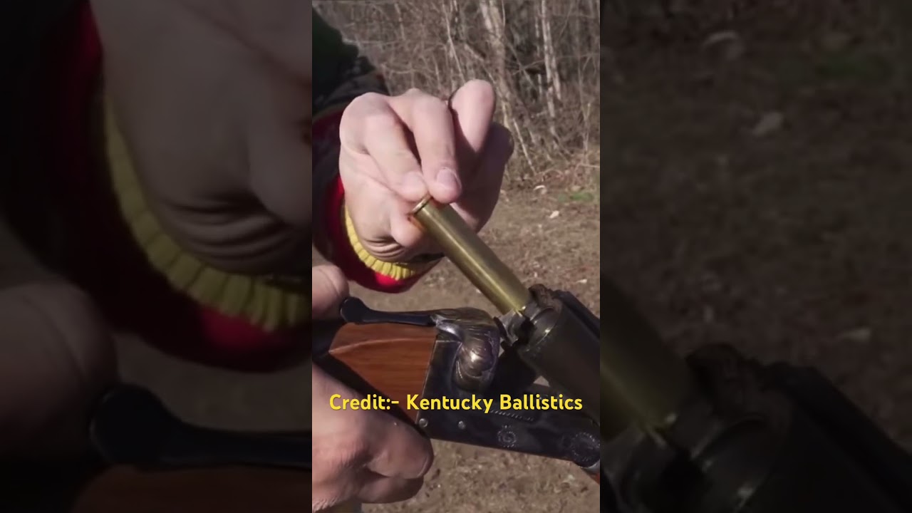 Double barrel 700 Nitro vs Police shield. 