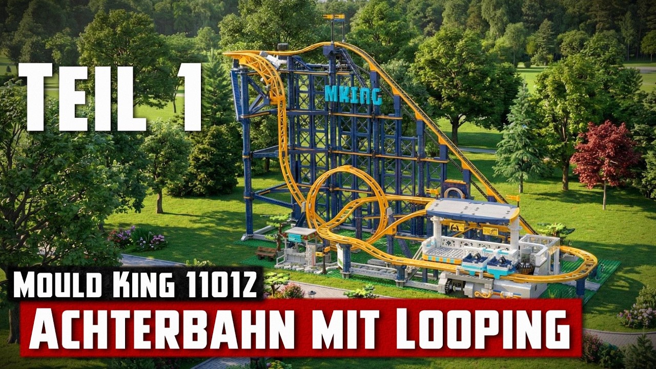 Mould King 11012 - Achterbahn mit Looping (2023) | Aufbau - Live-Bauen #1