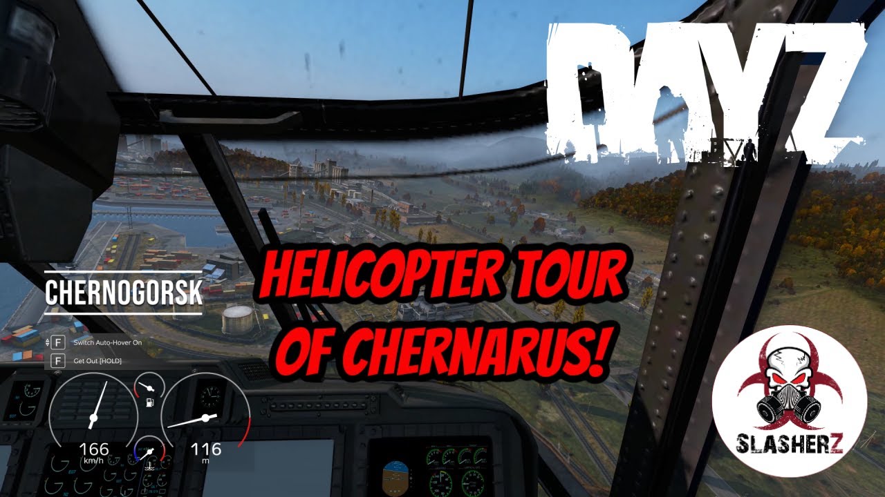 Dayz - Helicopter Tour of Chernarus!