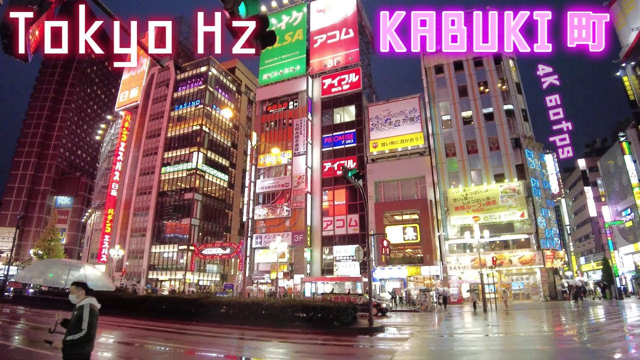4K ☔雨の歌舞伎町：日本最大のネオン街 / Rainy Kabukicho in Shinjuku, Tokyo: The Biggest Neon City in Japan