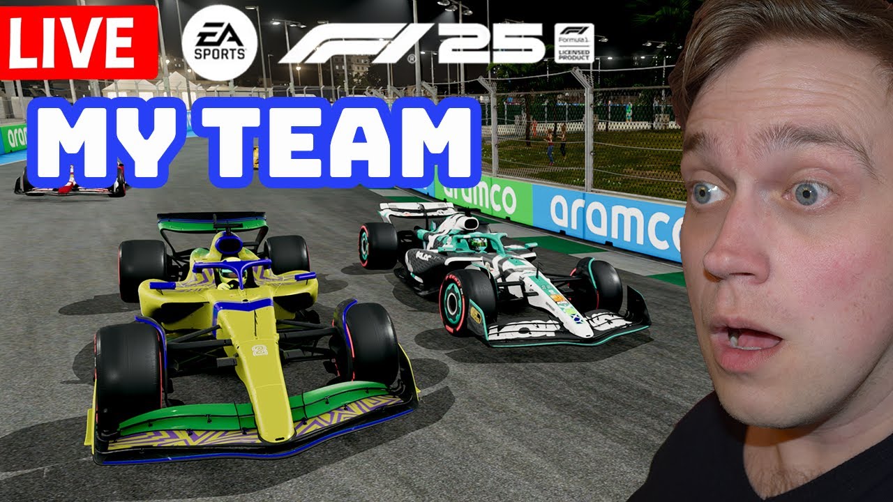 LIVE – F1 25 My Team | Walls Everywhere! Can Tez Racing Handle Jeddah? | Ep. 5