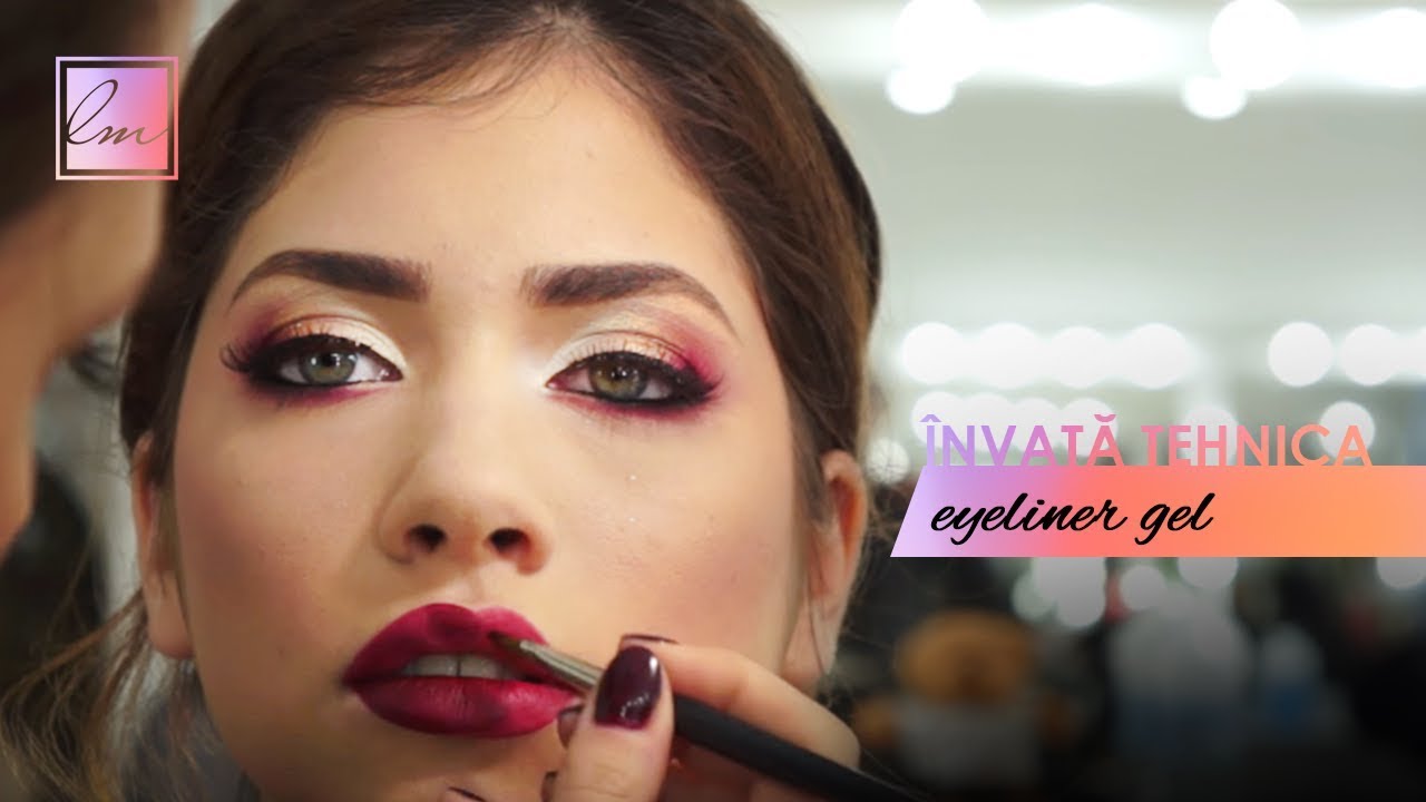 Tutorial Andreea Smolean - machiaj in tehnica eyeliner gel