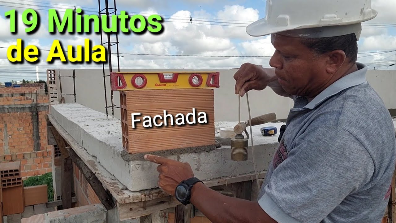 Como Iniciar e Fazer a Platibanda em cima da Marquise Nova, Fachada Casa 06x10