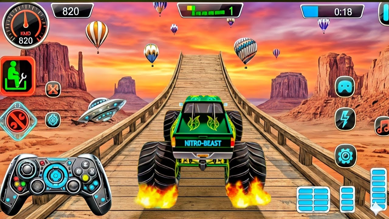 Flying Truck Racing Game: Sky-High Stunts! 🚗 For Toddlers#truckgame