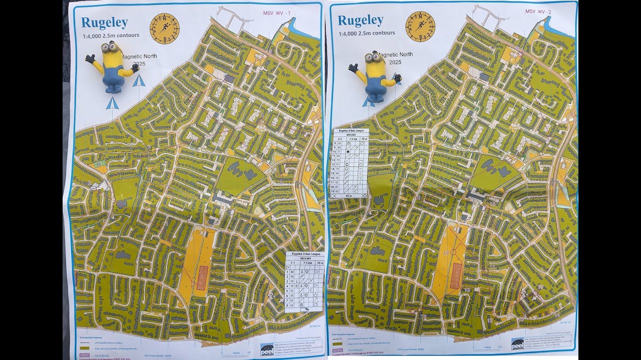 WCH Urban Orienteering Etchinghill, Rugeley 9 November 2025