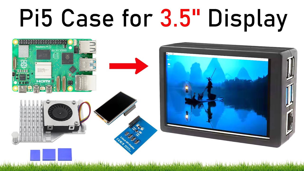 Raspberry Pi 5 Setup with ABS Case for 3.5'' Display | Full Installation & Display Guide