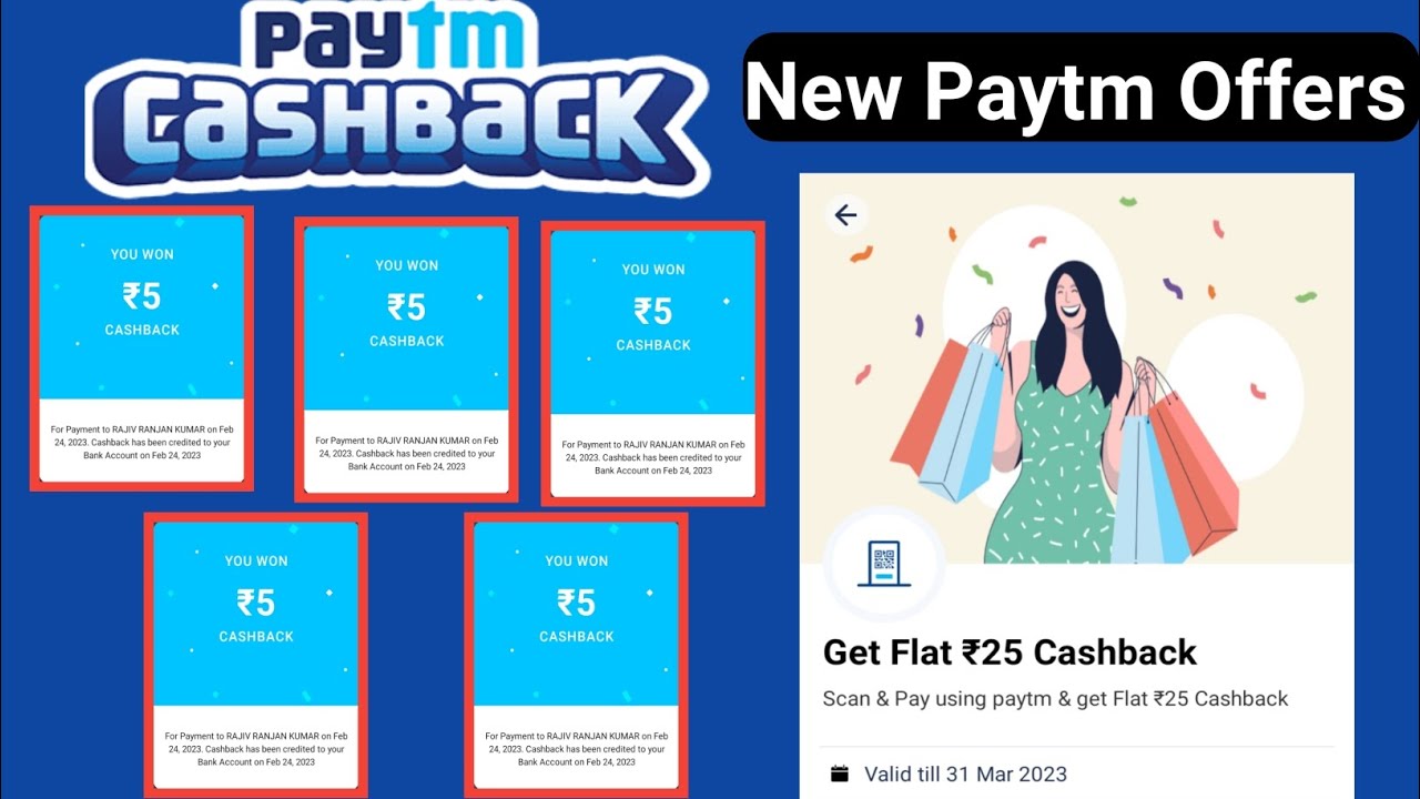 New Paytm Scan & Pay Offer ।। Flat ₹25 Cashback ।। New Scan & Pay Offer।।