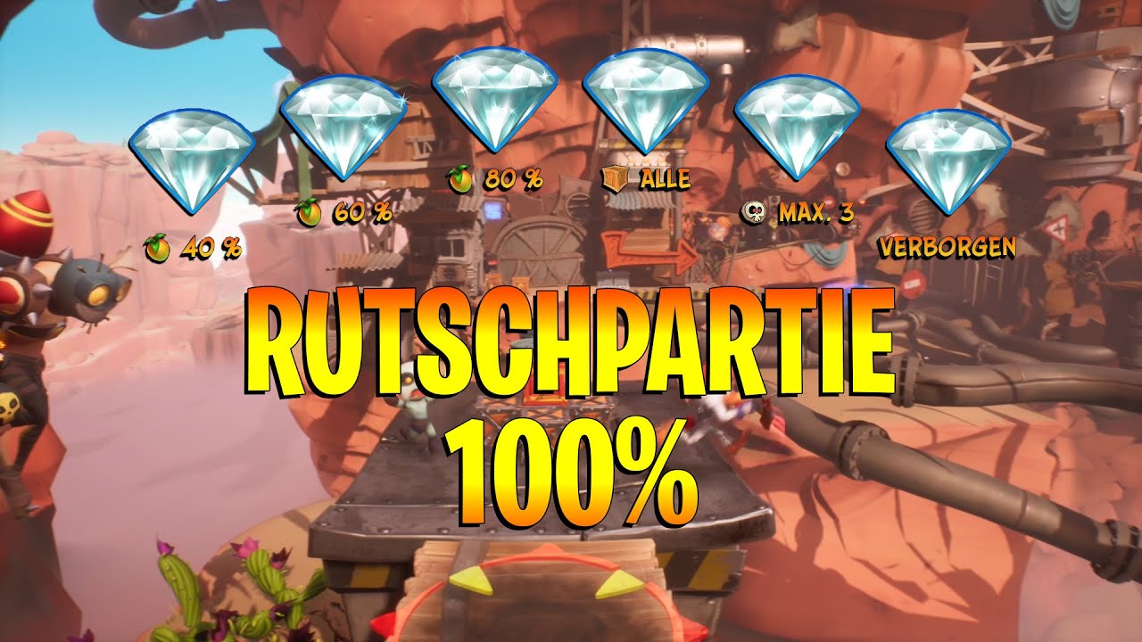 Crash Bandicoot 4 - Rutschpartie 100% - Alle Kisten und Edelsteine