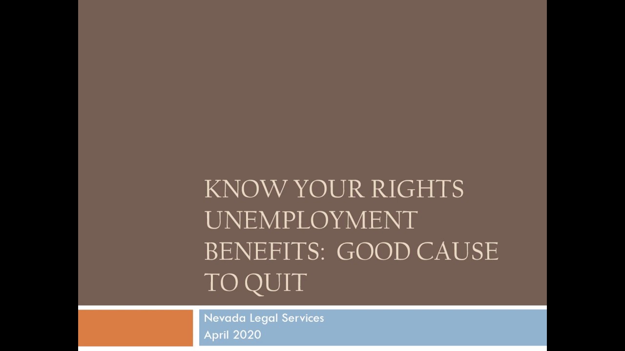 Unemployment Benefits: Good Cause to Quit
