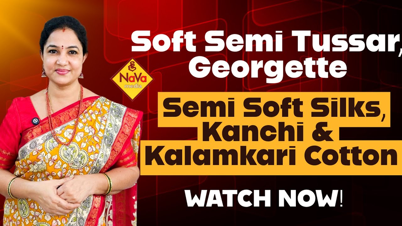 Sarees Live: Semi Soft Silks, Kanchi Cottons, Kalamkari Silk Cottons & More | Free Shipping