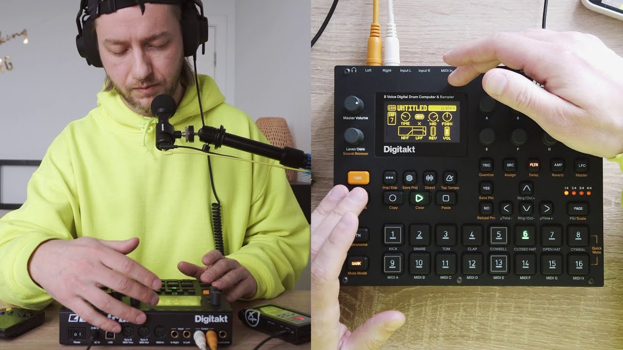 ☕ КОФЕ C DIGITAKT – 160 bpm track from scratch