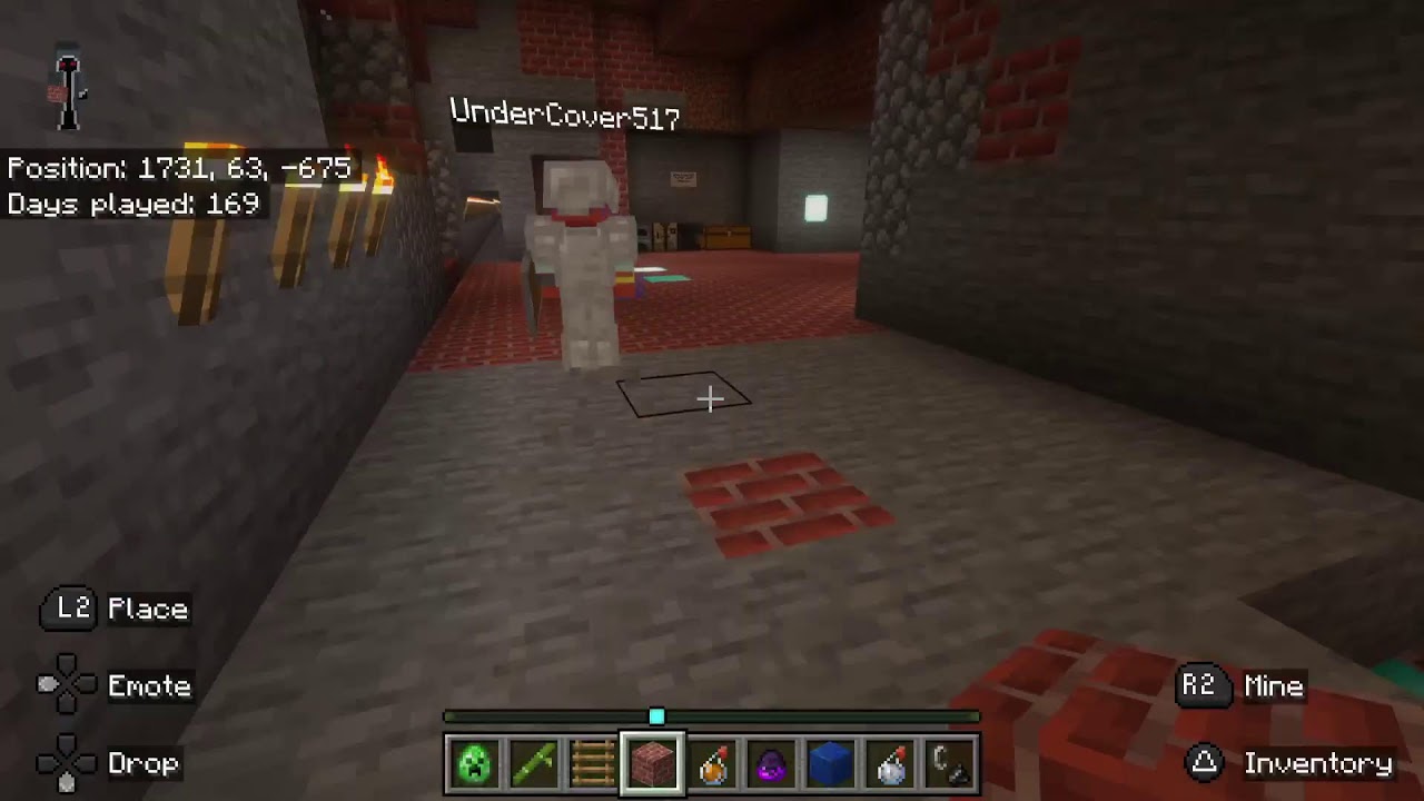 Played a game Minecraft with my friend.