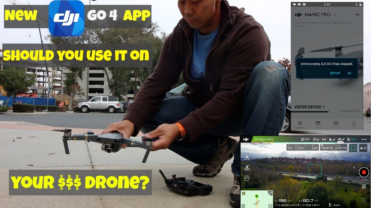 FAIL! FIRST Look DJI GO 4 App with Mavic Pro | Is it SAFE?