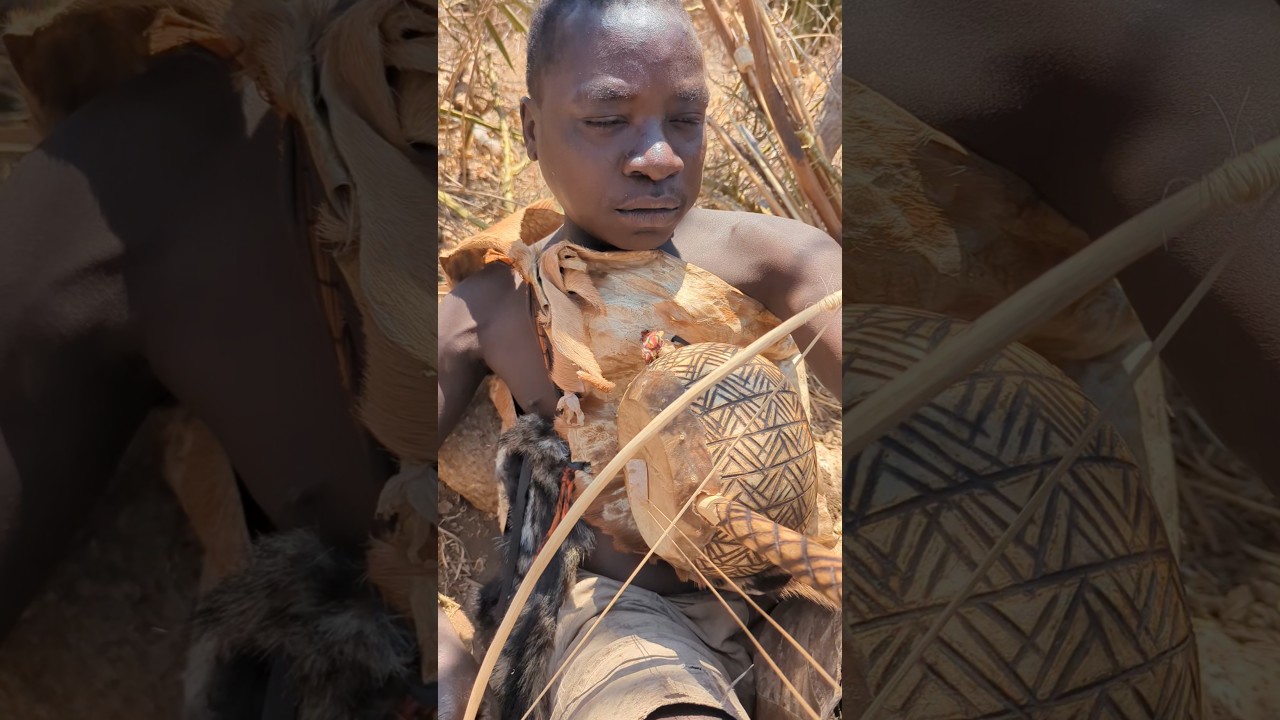 Hadzabe tribe playing beautiful songs