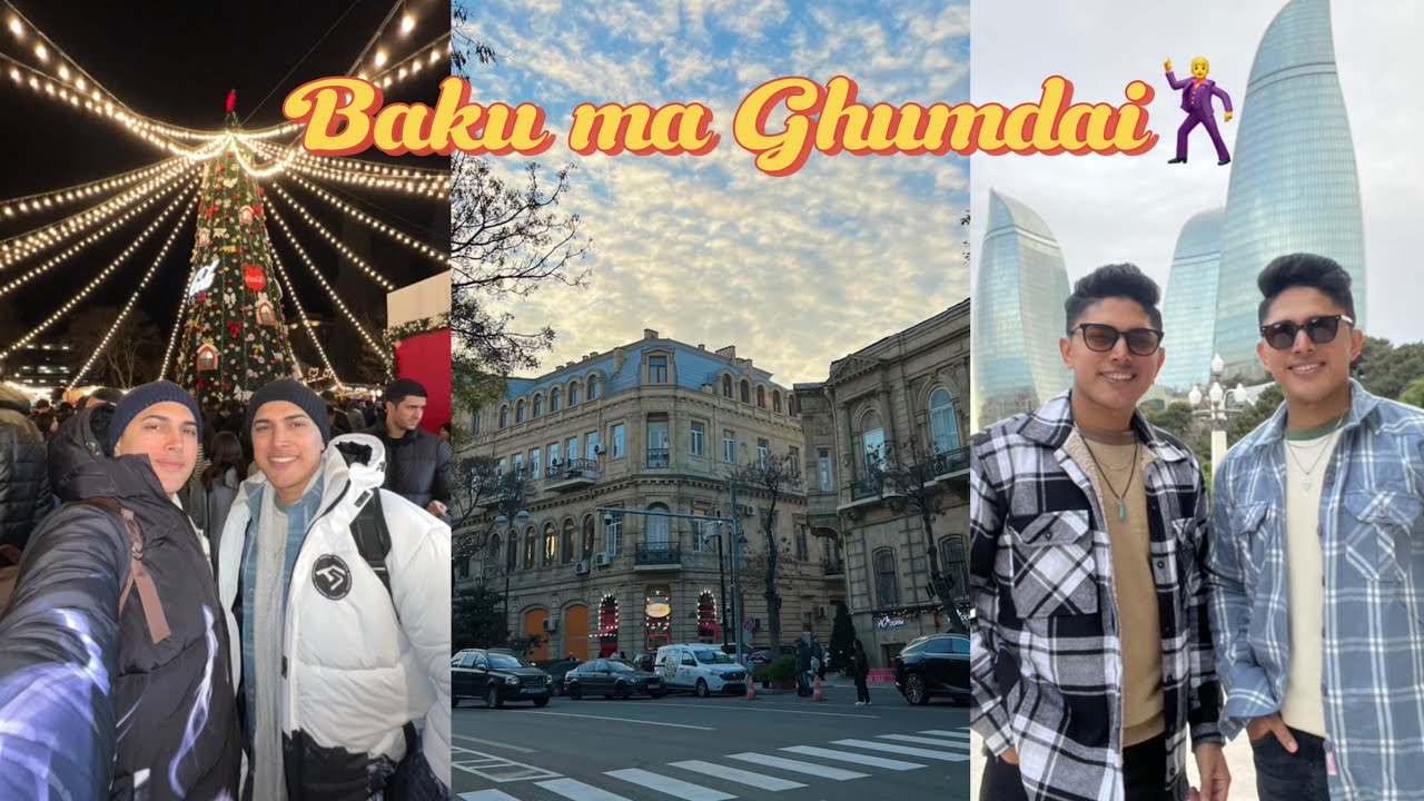 Beautiful Day in Baku, Azerbaijan 🇦🇿 / Nepali Travel Vlog