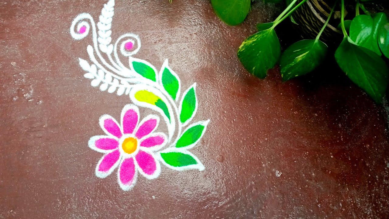 Daily Use Beautiful Rangoli Designs♥️🌿